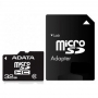 Карта памяти MicroSD 32GB  A-Data Class 10 +SD адаптер